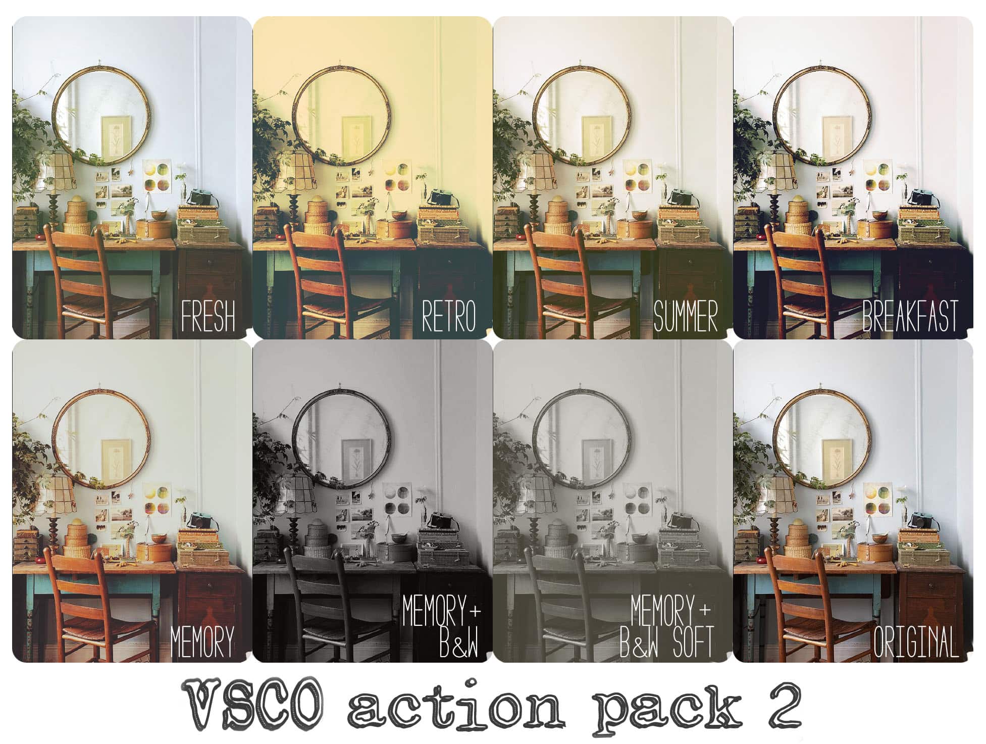 VSCOish Photoshop Actions