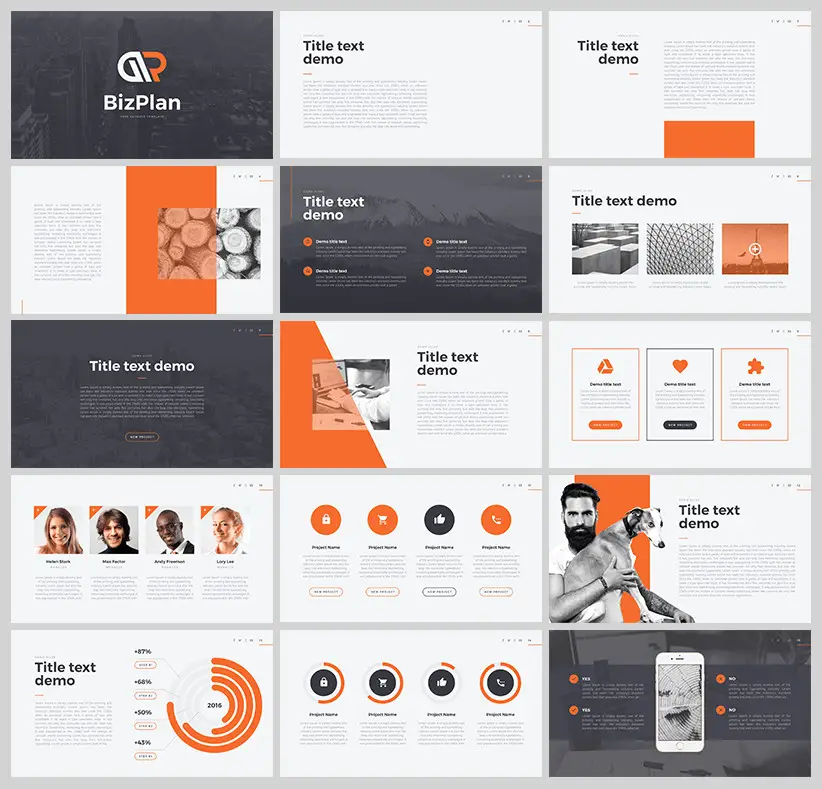 Free Business Plan Powerpoint Template