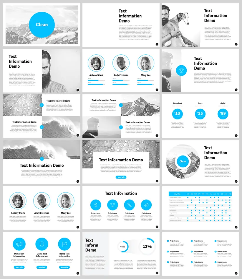 Free Clean Modern Powerpoint Template