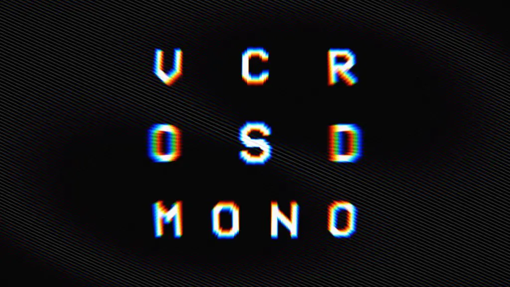 VCR OSD Mono - Free Pixel Font