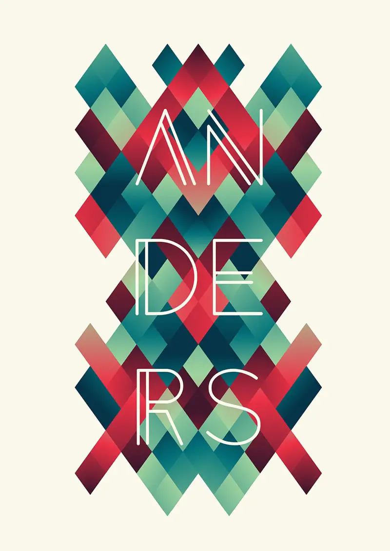 Free Minimal, Geometric Font - Anders