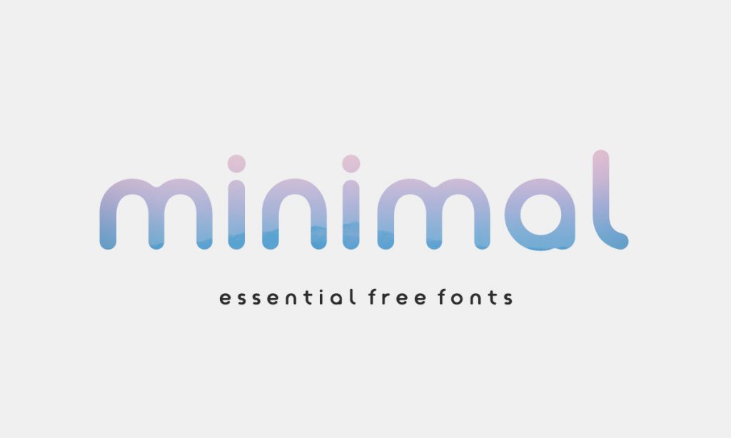 Free Minimal Fonts