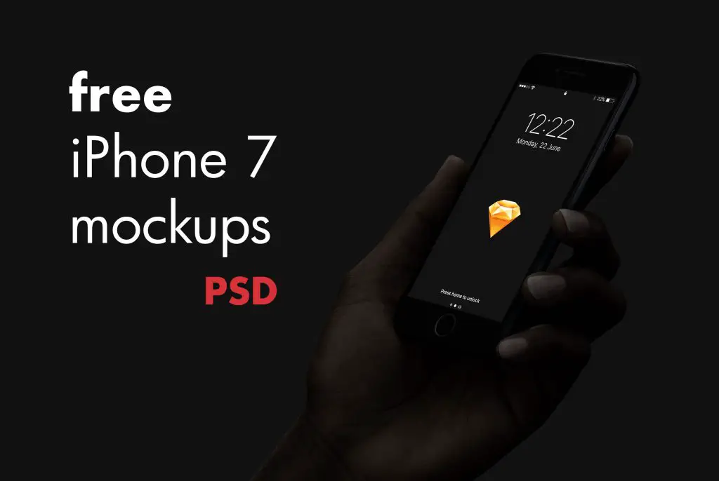 The Best 19+ FREE iPhone 7 PSD Mockups