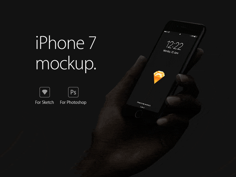 Free iPhone 7 Mockup for Sketch and Photoshop