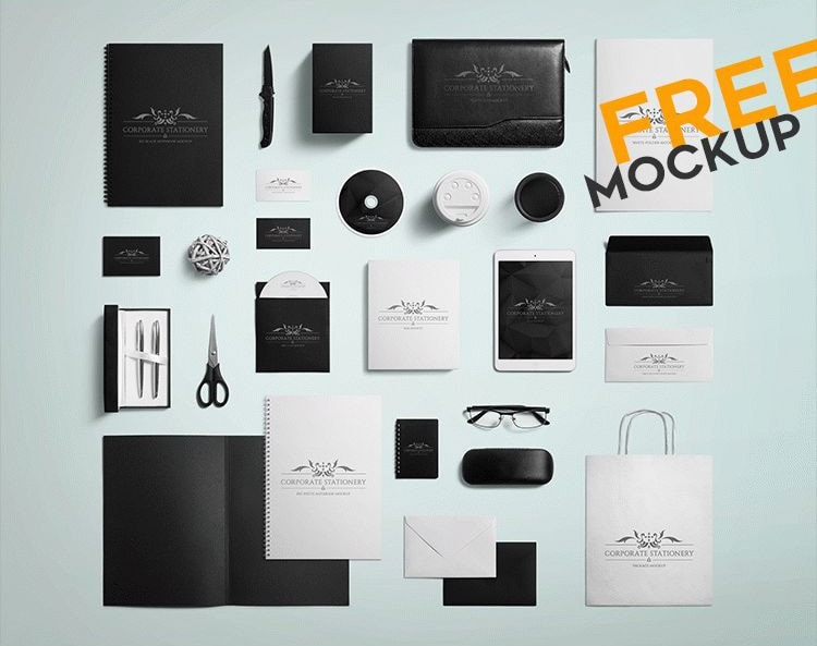 Fre Corporate Stationary PSD Mockup