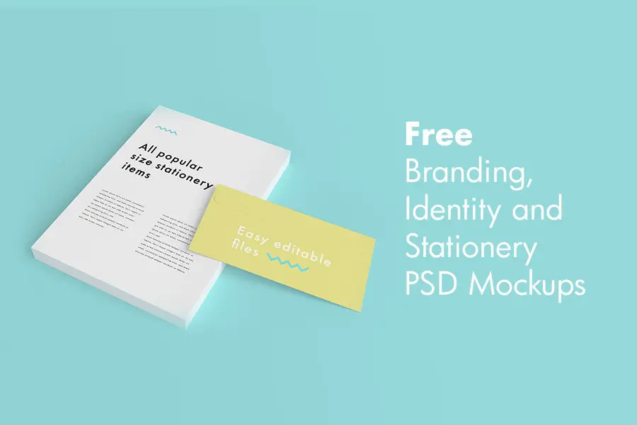 Free PSD Branding, Identity and Stationery Mockups