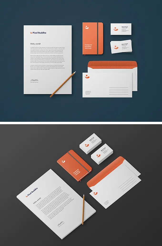 Free Identity Branding PSD Mockup Vol. 2