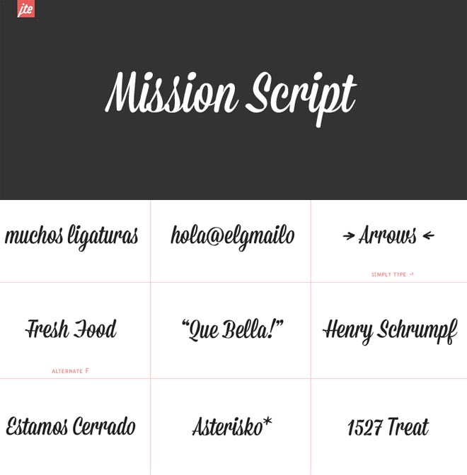 Free Hipster Font - Mission Script
