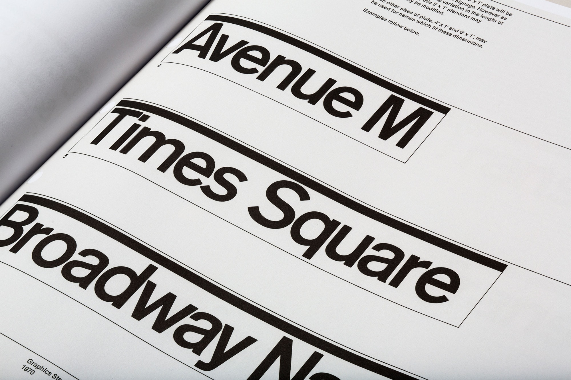 Graphics Standard Manual - New York City Transit Authority Typography