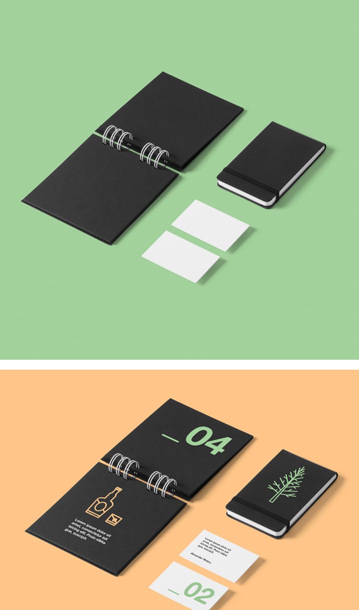 Free Stationery Branding PSD Mockup