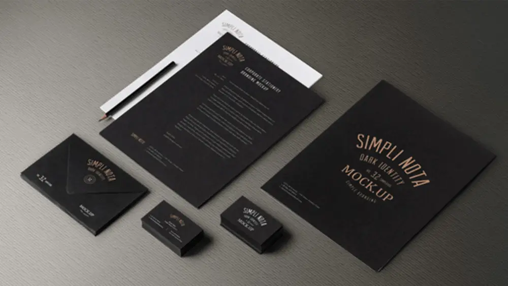 Free Stationery Branding Mockup PSD Mockup Vol 3