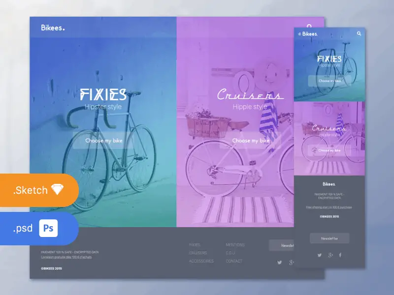 free-psd-sketch-bikees