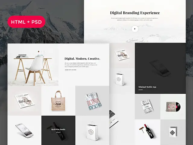 snow-free-psd-html-portfolio-template