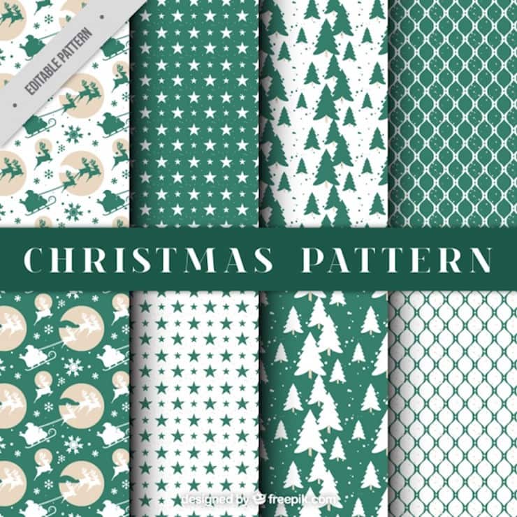 beautiful christmas decorative patterns