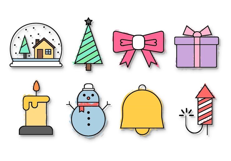 free-christmas-icons-vector