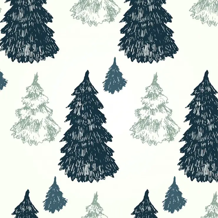 pine trees pattern