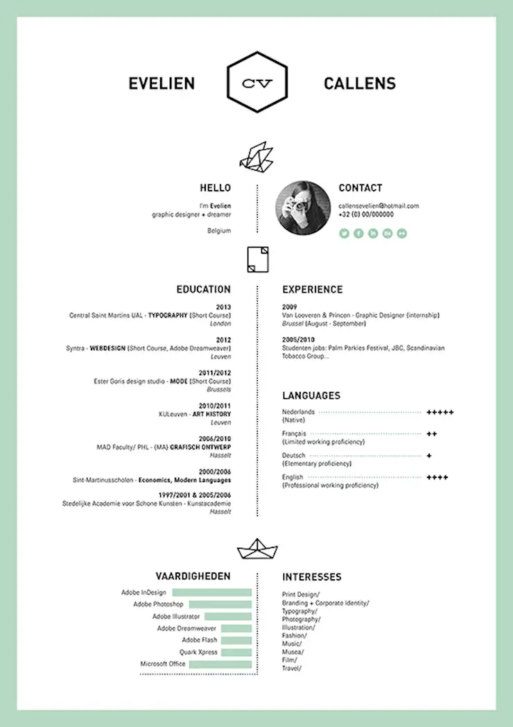 eveline resume designs