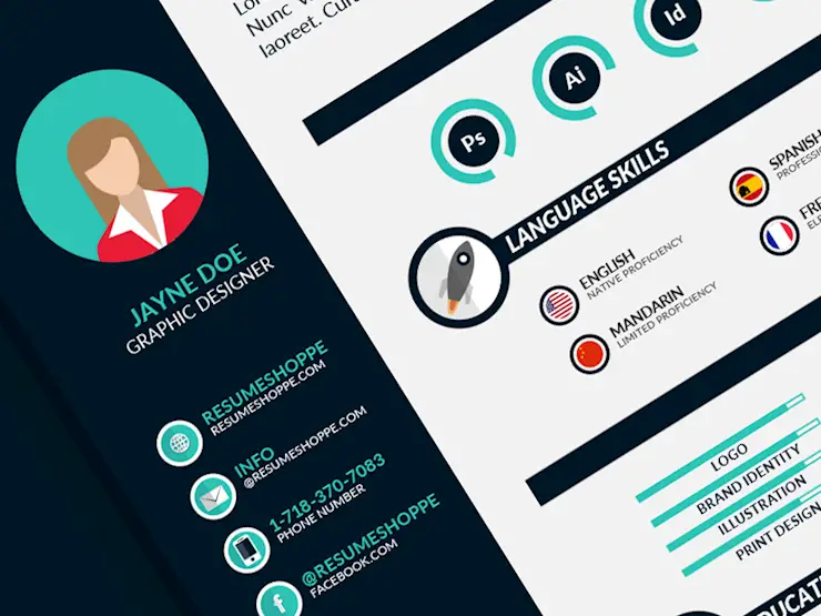 infographic resume designs