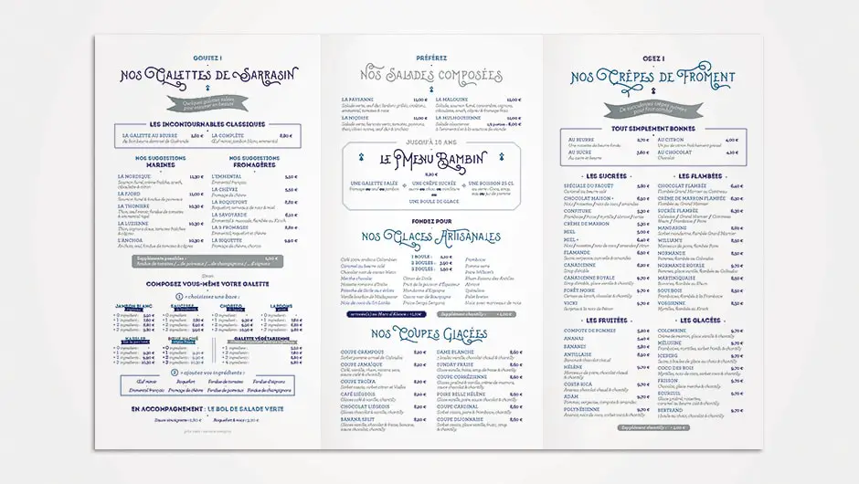 Restaurant Menu 