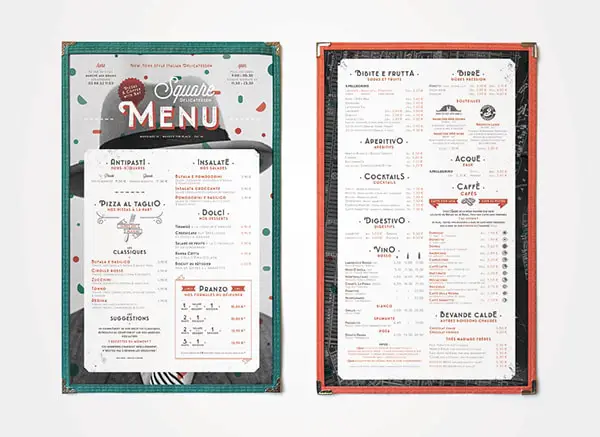 Restaurant Menu 