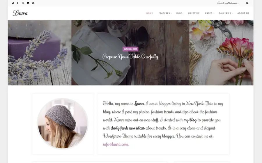 Women’s Blog WordPress Theme