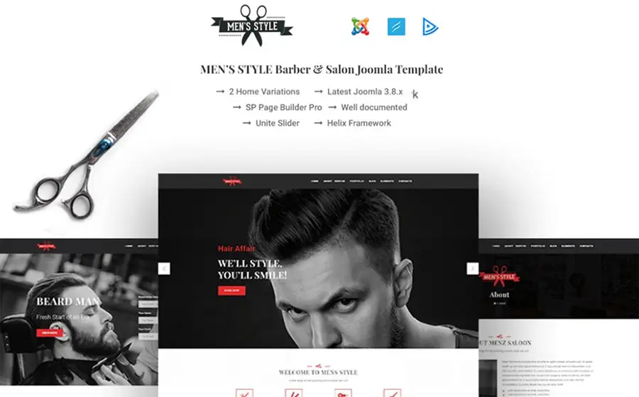 Men’s Style Joomla Template