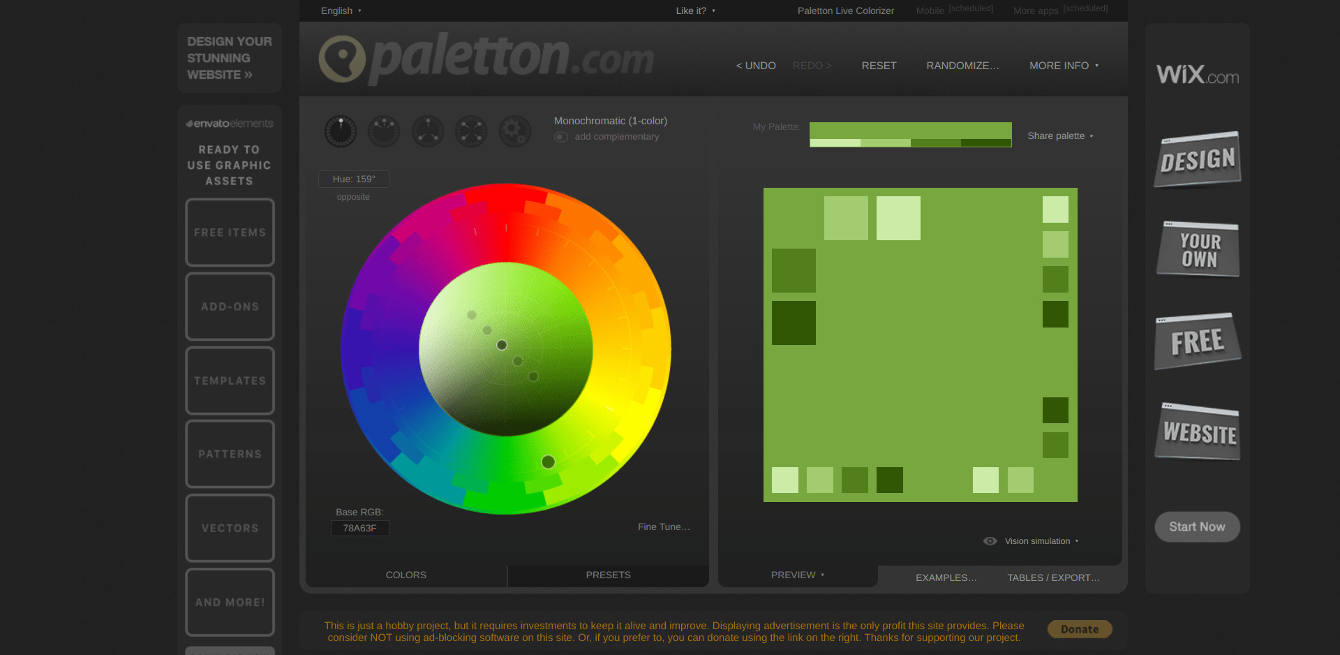 presentation color palette generator
