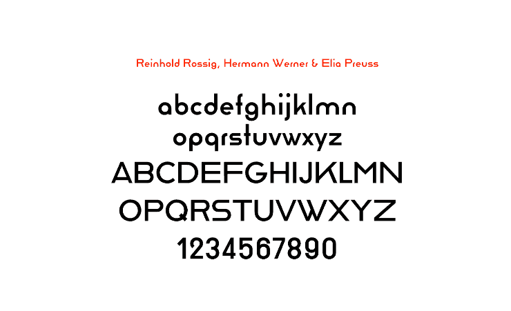 Bauhaus Inspired Fonts 