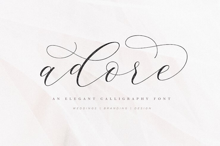 adore-calligraphy-font