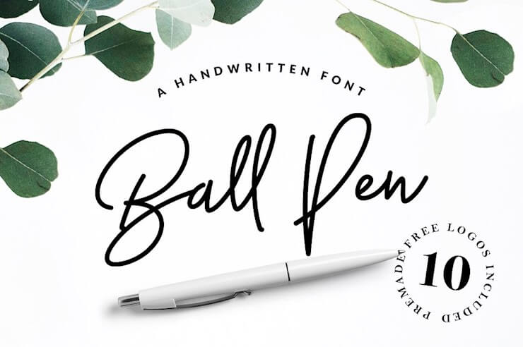 ball-pen-handwritten-font