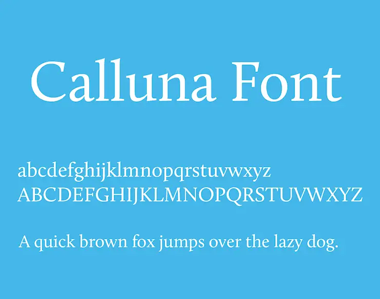 calluna-font