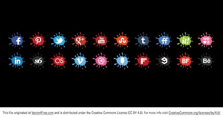 creative-splat-vector-icons-set