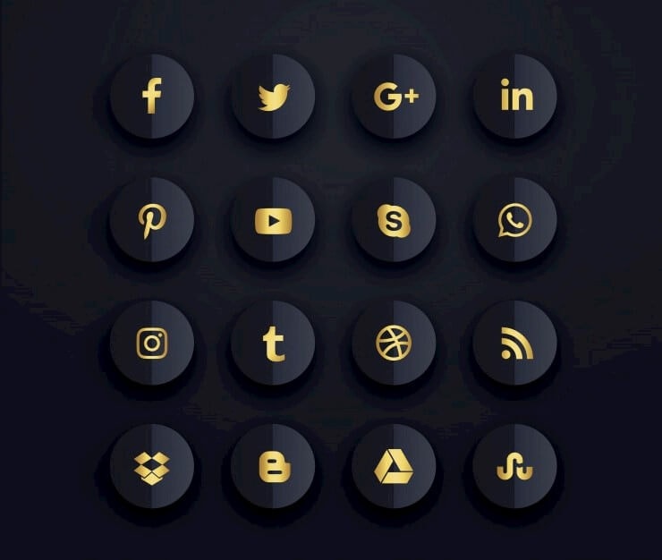 dark-premium-social-media-icons-set