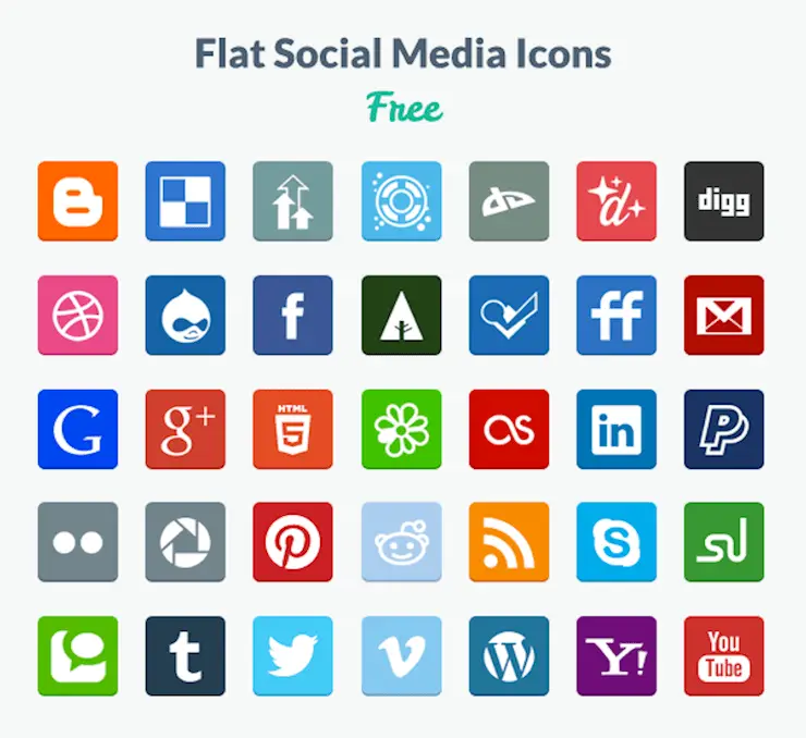 flat-social-icons-designmodo