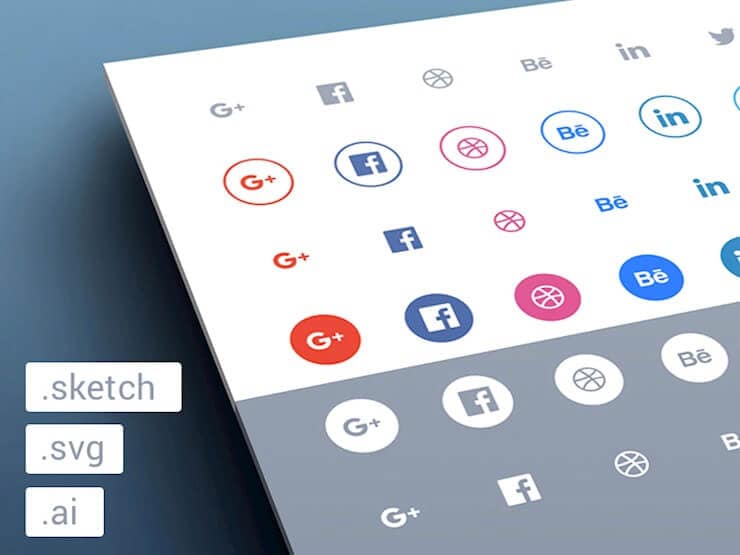 freebies-social-flat-icons-set