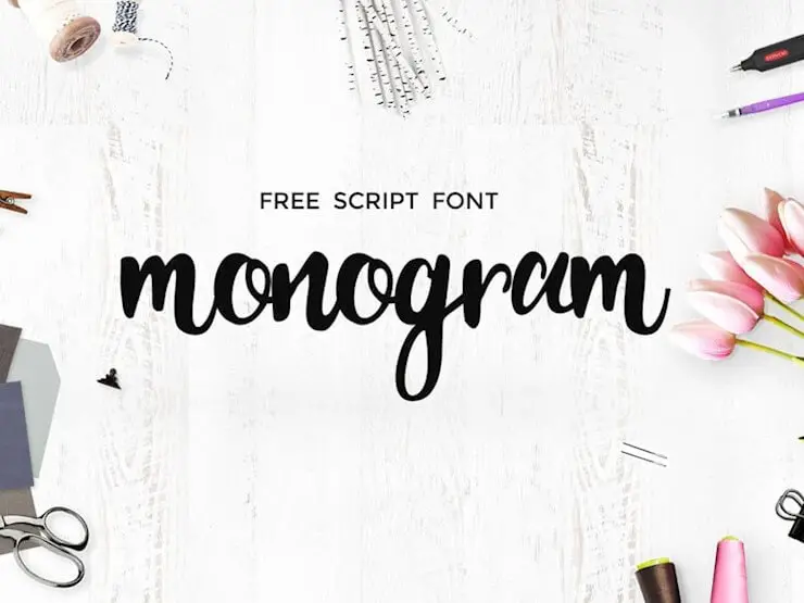 monogram-script-font