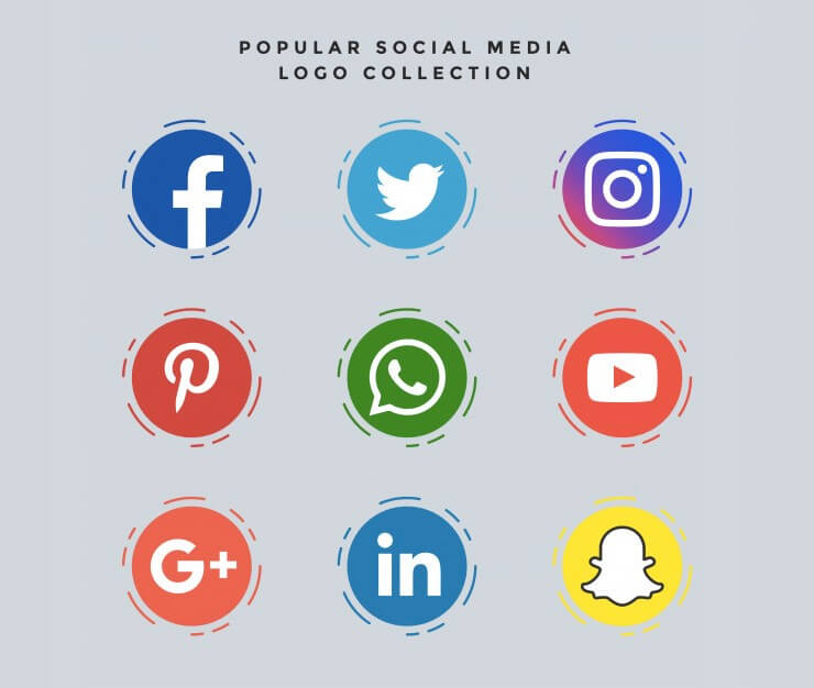 popular-social-media-icons-set