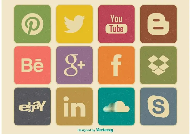 retro-style-social-media-icon-set-vector