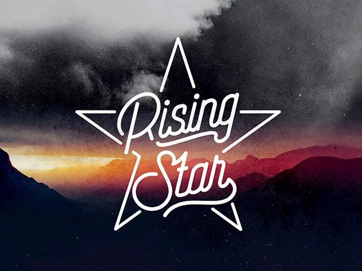 rising-star-monoline-script