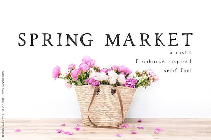 spring-market-rustic-font