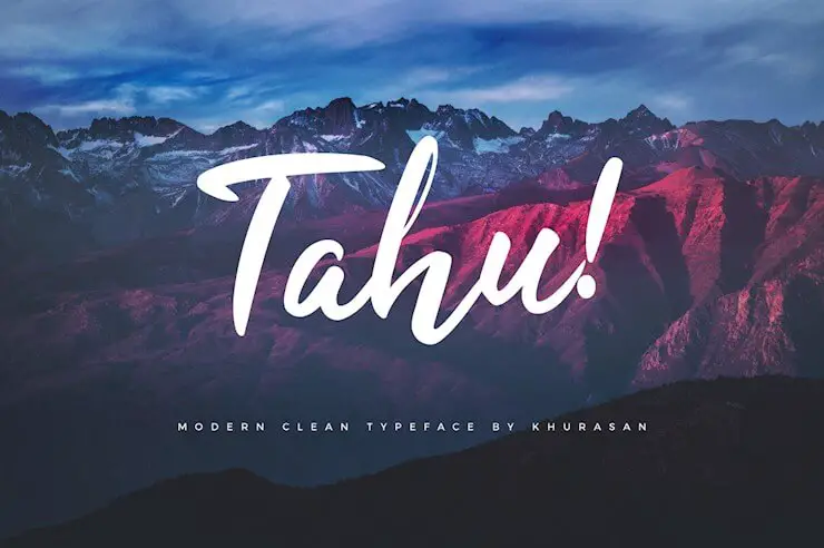 tahu-free-script-font