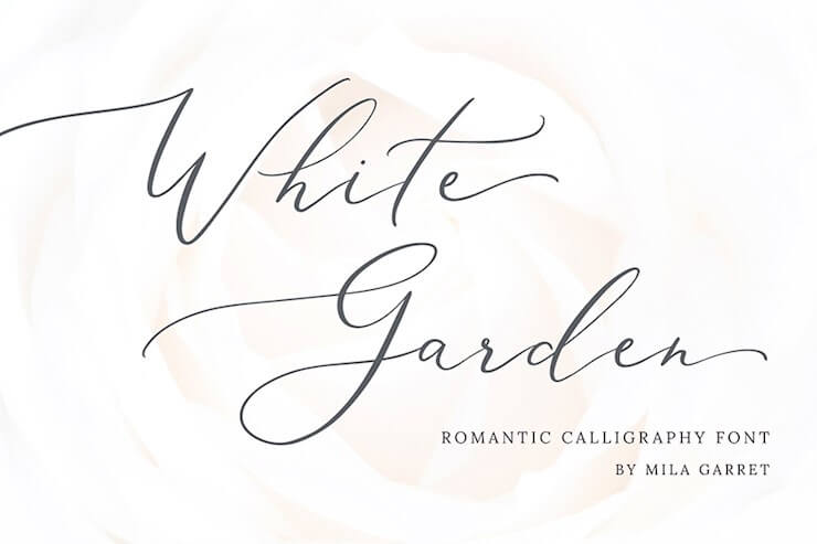 white-garden-modern-calligraphy-font-wedding