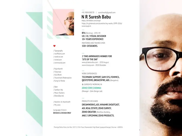 babu-resume-design