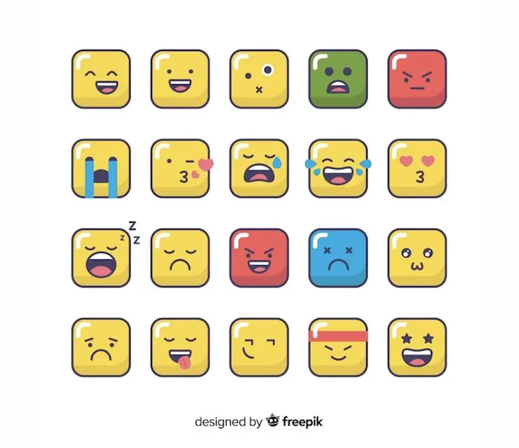 flat-emoticons-reactions