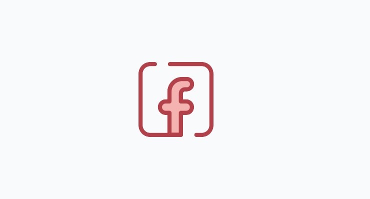 red-stylish-facebook-icon