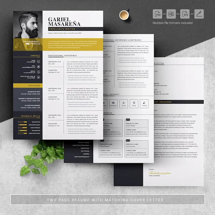 threepages-free-resume-design-template