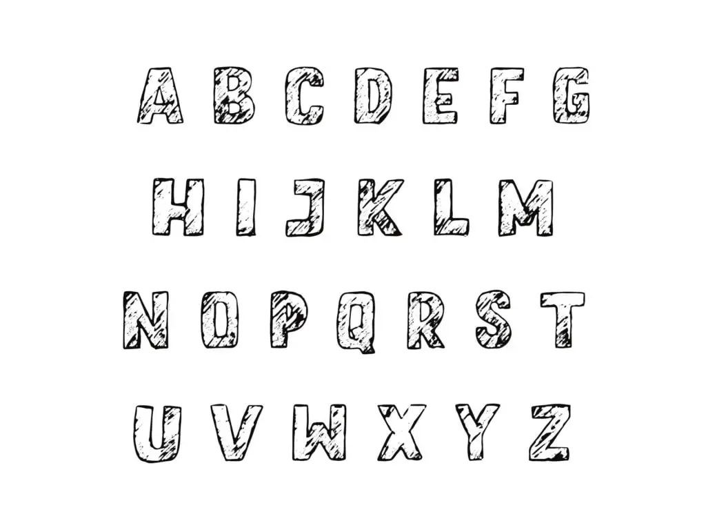 cool font styles alphabet