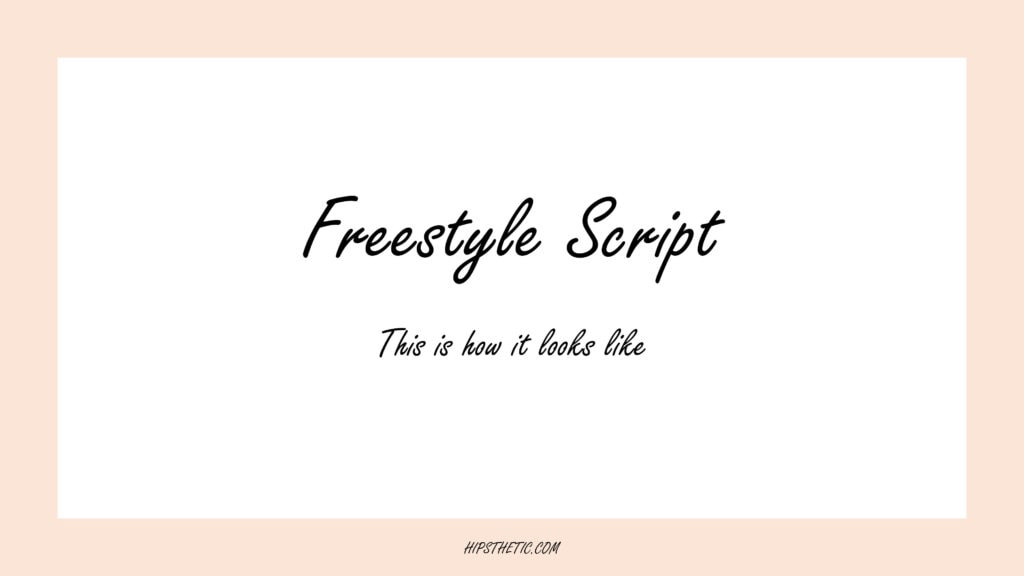 freestyle cursive fonts on word
