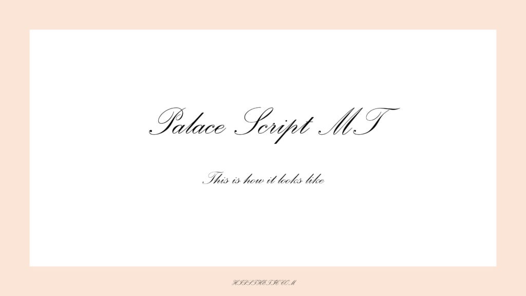 palace script cursive fonts on word