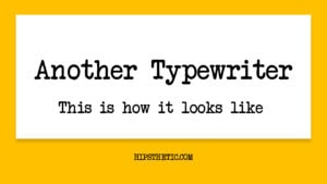 Best Typewriter Fonts on Word - Hipsthetic